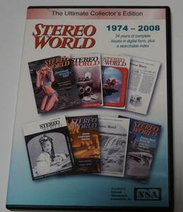 3D 立体写真　雑誌　DVD STEREO WORLD 1974-2008 NSA 英語版