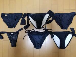 黒系セクシーハイレグビキニのパンツだけ４枚セット　中古