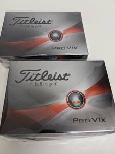 最新モデル　2ダース V1x　LN　2023　タイトリスト TITLEIST ゴルフボール Pro V1x V1X 日本正規品　ローナンバー　(1,2,3,4)