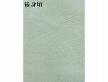 平和屋-こころ店■上質な色無地　風景地紋　薄青色　着丈155.5cm　裄丈64.5cm　正絹　逸品　B-ag5385_画像8