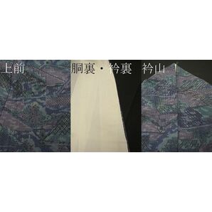 平和屋1■本場大島紬 7マルキ 風景草木文 逸品 vf6662の画像5