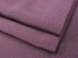 平和屋-こころ店■上質な色無地　似せ紫色　着丈150cm　裄丈62.5cm　正絹　逸品　B-zg7076