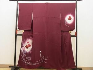 平和屋野田店■訪問着　花リボン　暈し染め　金彩　逸品　n-xi0527