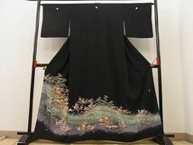 平和屋野田店■豪華黒留袖　作家物　御所時菊花文　逸品　n-ip2005_画像1