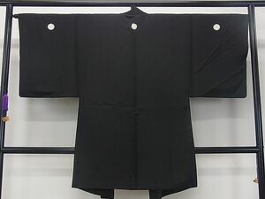 平和屋1■男性　長羽織　黒紋付き　逸品　dy7100