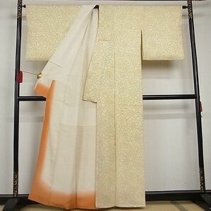 平和屋-こころ店■上質な小紋 絞り 花尽くし 着丈160cm 裄丈65.5cm 正絹 逸品 A-br6849の画像2