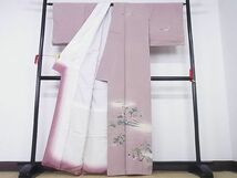 平和屋-こころ店■訪問着　人物風景文　暈し染め　着丈162.5cm　裄丈67cm　正絹　逸品　B-ag5522_画像2