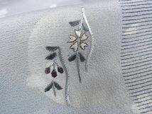 平和屋2■訪問着　刺繍　舞花文　暈し染め　逸品　ic9237_画像8