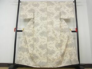 平和屋-こころ店■本場大島紬　9マルキ　雲取り飛鳥文　着丈157.5cm　裄丈64.5cm　正絹　逸品　1B-wt451