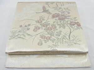 平和屋野田店■六通柄袋帯　京薪絵　二重引箔　逸品　未使用　n-ow0664