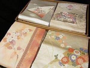 平和屋■名古屋帯 まとめて100点 孔雀 花柄 作家物 手描き 刺繍 金銀糸 など 着用可能多数 未使用品あり 全て正絹 se1026