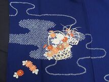 平和屋野田店■訪問着　総刺繍　絞り　エ霞菊花籠文　やまと誂製　逸品　n-mz7875_画像4