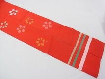 平和屋2■希少　染刺工芸　大羊居　東京友禅　子供　七五三　女の子　3歳　祝着　駒刺繍　吉祥花文　金銀糸　逸品　3kh1798_画像8