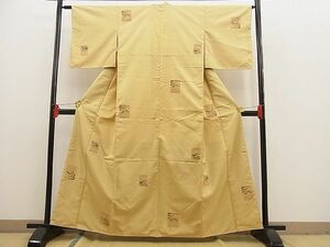 平和屋野田店■京の名門・菱屋六右ェ門　紬　百人一首　逸品　n-ne2969