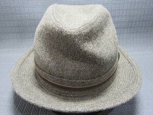 BORSALINO ボルサリーノ　ウール　ハット　帽子　ベージュ　55cm　S2312C