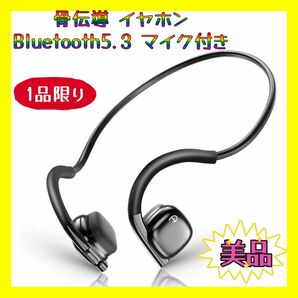 骨伝導 Bluetooth マイク付き ワイヤレス イヤホン Type-C充電