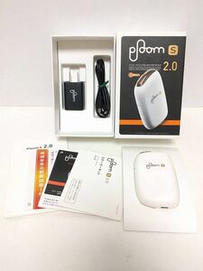 【極美品/動作OK/消毒済】Ploom S 2.0 スターターキット White プルームエス 2.0 ホワイト PS2