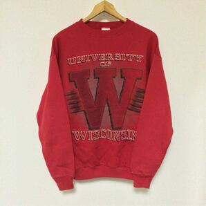 Wisconsin/Tultexビンテージカレッジスウェットシャツ(アメリカ製)