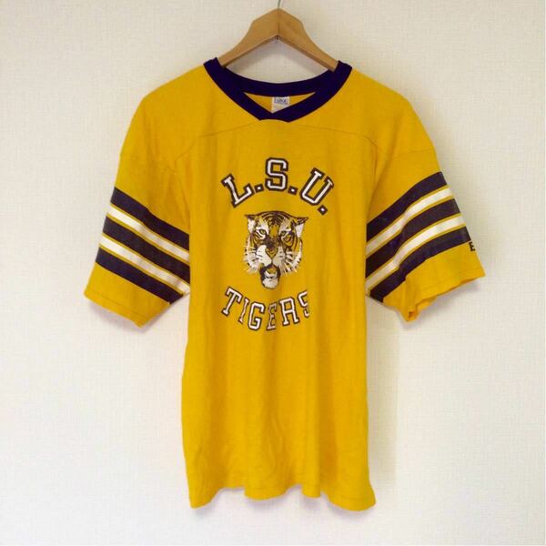 L.S.U.Tigers/Bikeビンテージアスレチックシャツ(アメリカ製)