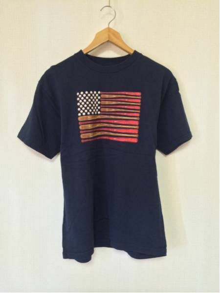 USA Flag BaseballビンテージTシャツ(アメリカ製)