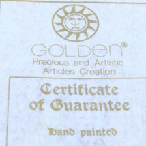 イタリア製 額絵 GOLDEN Precious and Artistic Articles Creation Certificate of Guaranteeband paintedon 925/1000 Silver シルバー925_画像10