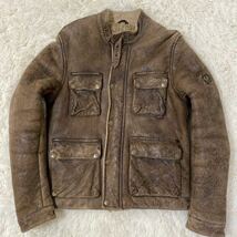 『入手困難品 激レア』ベルスタッフ BELSTAFF TRIALMASTER PANTHER パンサー レザー ジャケット コート アンティーク ブラウン_画像1