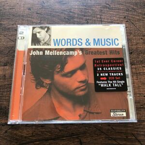 セール★送料無料★ジョン・クーガー・メレンキャンプ/John Cougar Mellencamp/Words ＆ Music～John Mellencamp's Greatest Hits/2CD/美品