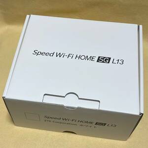 【新品/未使用】Speed Wi-Fi HOME 5G L13［ZTR02SWA］ホワイト au★ホームルーター/赤ロム保証★　12071