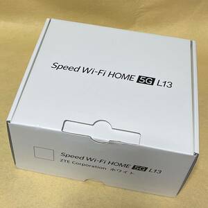 【新品/未使用】Speed Wi-Fi HOME 5G L13［ZTR02SWA］ホワイト au★ホームルーター/赤ロム保証★　12142