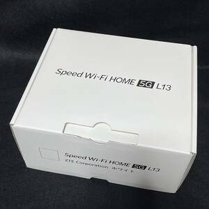 【新品/未使用】Speed Wi-Fi HOME 5G L13［ZTR02SWA］ホワイト au★ホームルーター/赤ロム保証★　12161