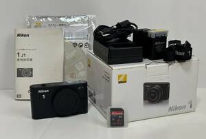 ◆ Nikon 1 J1 ミラーレス一眼カメラ/ボディーのみ（ブラック）可動・美品！ ＋ 付属品一式 ◆