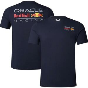 F1　オラクル　レッドブル　レーシング　マックス・フェルスタッペン　ペレス　アルファタウリ　Tシャツ　オフィシャル　Tシャツ　紺　M