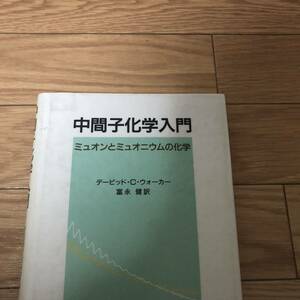 中間子化学入門　ミュオンとミュオニウムの化学　デービッドCウォーカー　富永健訳　紀伊國屋書店　リサイクル本　除籍本