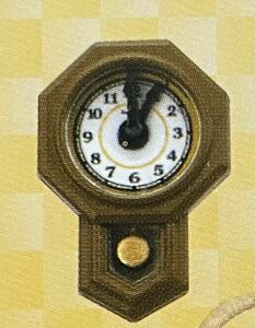 未開封　リーメント　ぷちサンプルシリーズ　よきかな和の暮らし　単品　壁掛け時計　振り子時計　ミニチュア