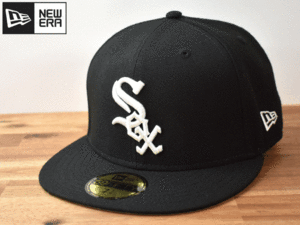 ★未使用品★NEW ERA ニューエラ × CHICAGO WHITE SOX ホワイトソックス MLB 59 FIFTY【7-3/8 - 58.7cm】 キャップ 帽子 W48