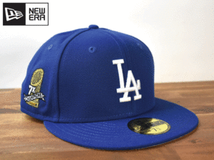 ★未使用品★NEW ERA ニューエラ × LA DODGERS ドジャース MLB 59 FIFTY【7-5/8 - 60.6cm】サイドパッチ キャップ 帽子 W919