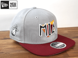 ★未使用品★NEW ERA ニューエラ × MIAMI HEAT ヒート NBA 9 FIFTY ORIGINAL FIT【フリーサイズ】 キャップ 帽子 W202