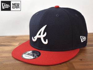 ★未使用品★NEW ERA ニューエラ × ATLANTA BRAVES ブレーブス MLB 9 FIFTY【フリーサイズ】 キャップ 帽子 W209