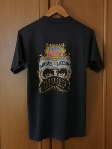 USA製 MICHAEL JACKSON DANGEROUS WORLD TOUR Tシャツ ブラック М PEPSI 90s マイケルジャクソン ヴィンテージ ロックT バンドT