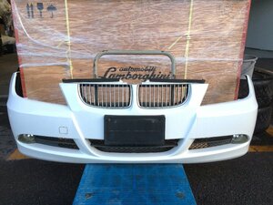 中古 BMW 3 Series E90 前期 Genuine フロントBumper 白ソリッド