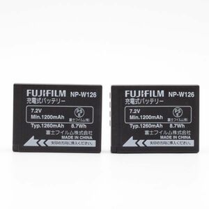 【極上品】 FUJIFILM NP-W126 2個セット 純正 バッテリー フジフィルム #2642