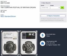 【動画掲載】 1円〜 1951 イギリス NGC クラウン銀貨 PL63 プルーフライク 英国国際フェスティバル記念 ジョージ6世 アンティークコイン_画像10