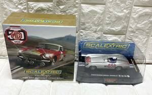 未使用☆ 1/32 Scalextric MGB マラソン デラ ルート ♯47 MGB 50th限定box MERCEDES BENZ 300SLR スロットカー ミニカー まとめて 2点 C10