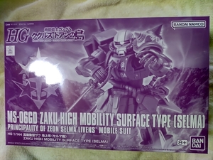 HG 1/144 高機動型ザク 地上用 (セルマ機)（プレミアムバンダイ限定） [内袋未開封]