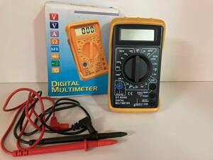 DT-830D デジタルテスター デジタルマルチメーター 電流 電圧 抵抗 計測 LCD AC/DC 導通ブザー