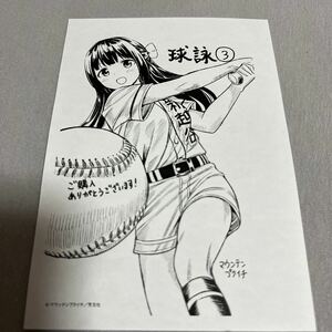 【即決 美品】特典のみ 球詠 3巻 イラストペーパー comic zin 限定 非売品 たまよみ マウンテンブクイチ