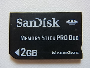 送料84円～　SanDisk　サンディスク　MEMORY　STICK　PRO　Duo　2GB　管理no.6