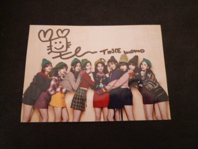 Nicht zu verkaufen K-POP Mädchengruppe TWICE Momo signiertes Foto Autogrammstunde Gewinner Korean Wave, Promi-Waren, Zeichen