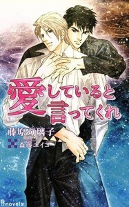 愛していると言ってくれ アイノベルズ／藤原万璃子(著者),森藤エイコ(著者)