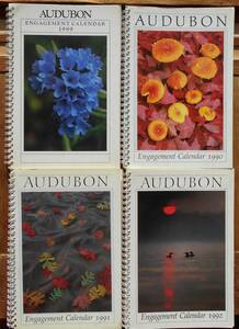 AUDUBON ENGAGEMENT CALENDAR　4冊セット　1989・1990・1991・1992